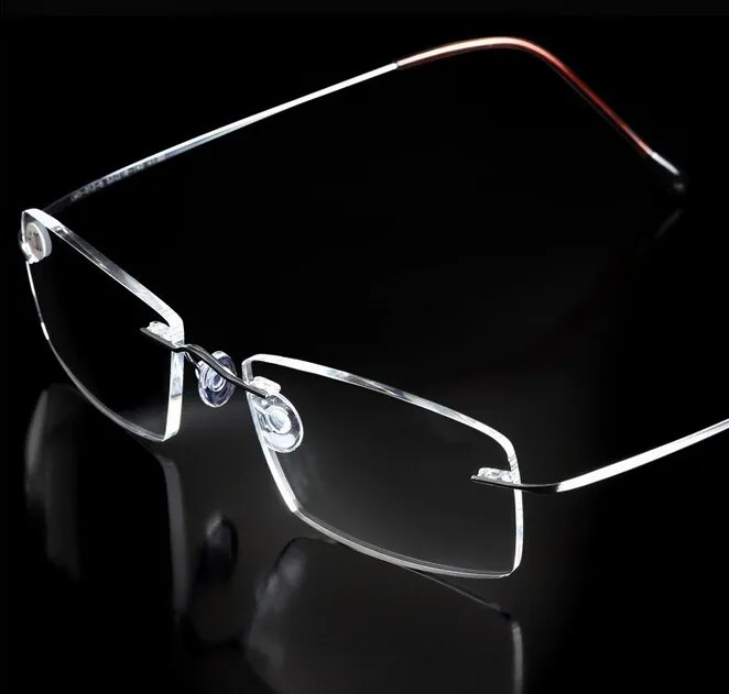 Rimless Ultra light Flexible Memory Titanium Reading Glasses Diopter +1.00,+1.50,+2.00,+2.50,+3.00,+3.50