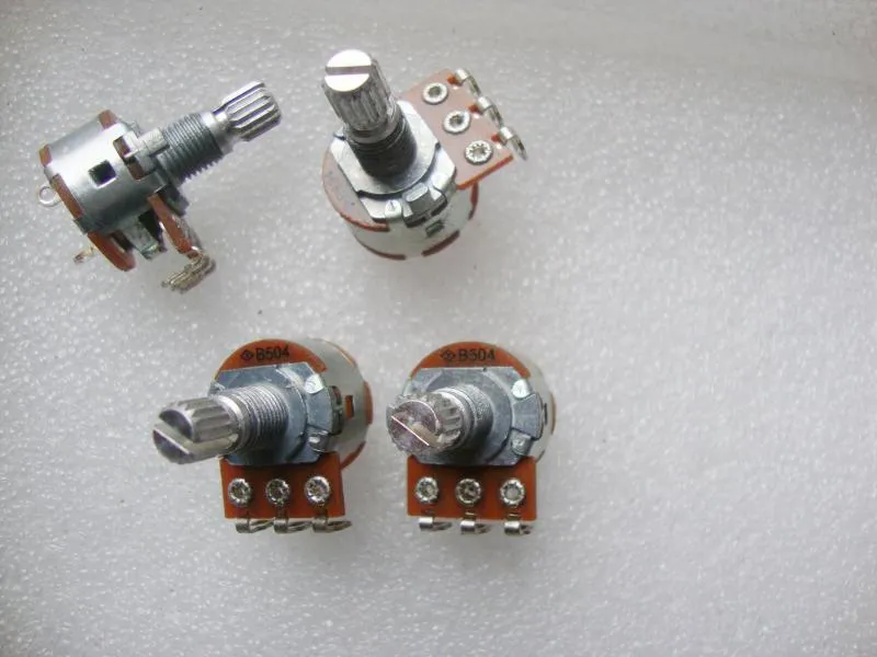 B504 B500K Schakelaar potentiometer lamp dimmer snelheid potentiometer gebogen poten