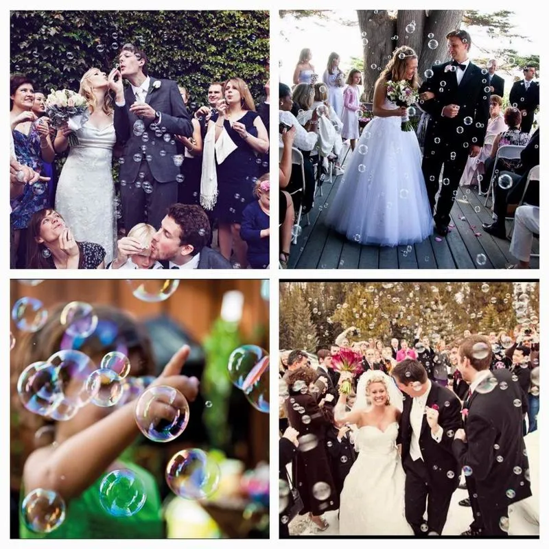 Bride & Bridegroom Bubbles Blowing Bottles Wedding Favors Table Decoration Blower