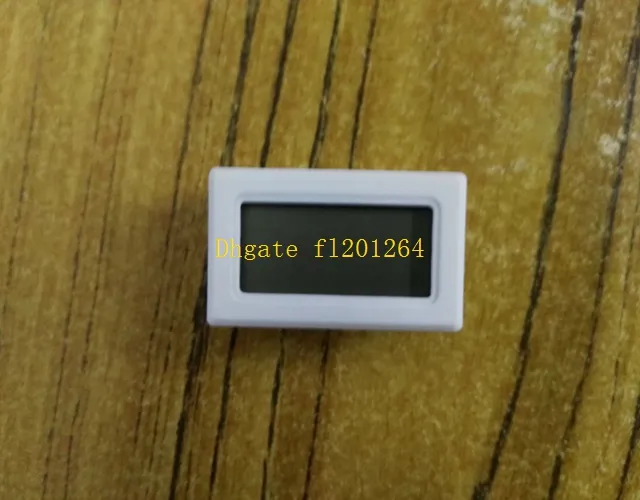 500 sztuk / partia Darmowa Wysyłka Mini Cyfrowy LCD Kryty Wygodny czujnik temperatury Miernik Wilgotności Termometr Wskaźnik Higrometr