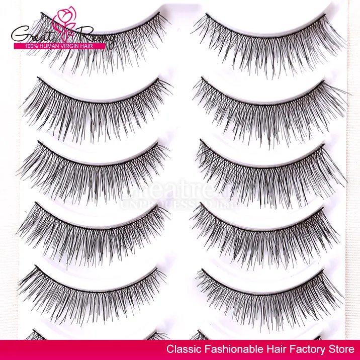 Greatremy Different 6 Styles Natural Thick Soft Fake Eyelashes for Party and Daily Use 