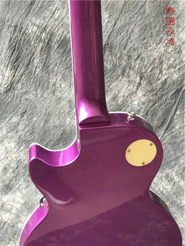 새로운 사용자 정의 고품질 일렉트릭 기타 금속 보라색 기타 공장 중국을 완료! 뜨거운 판매 guitarra