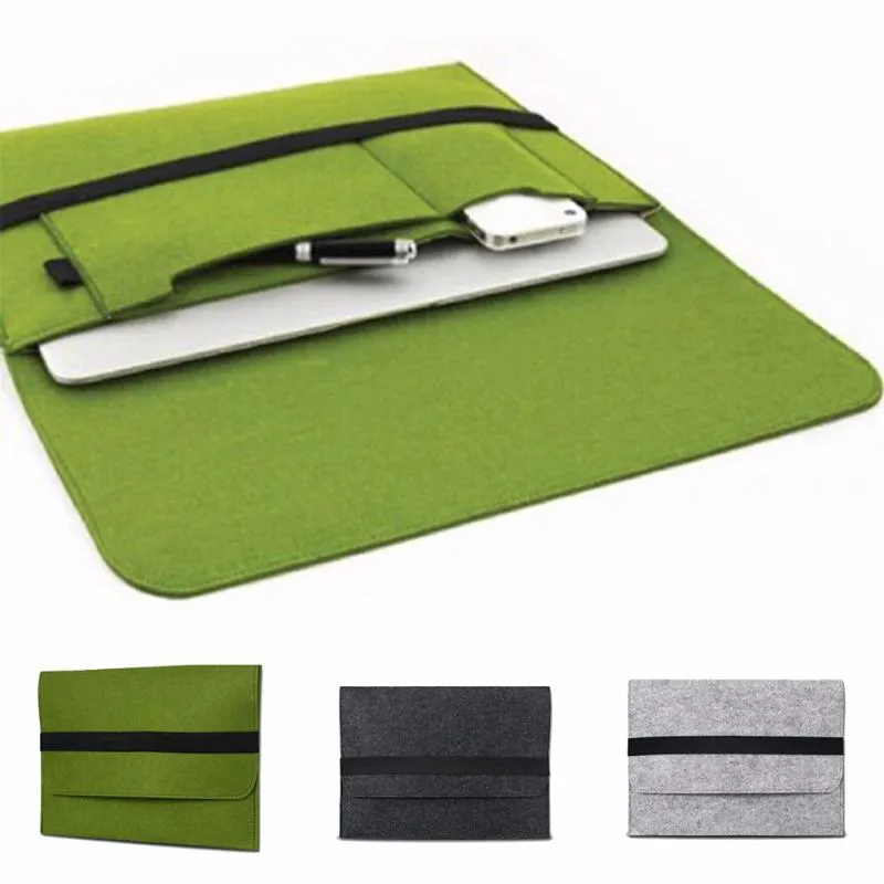 Laptop Beschermhoes Voor Macbook Pro/Air/Retina Notebook Sleeve bag 13 "15" Wolvilt Ultrabook Sleeve Pouch Tas