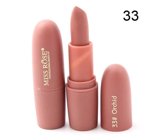 Lip Gloss Miss Rose Bullet Rossetto Rossetto opaco trucco cosmetici Make up Rossetto donna maqiagem bea4673458945