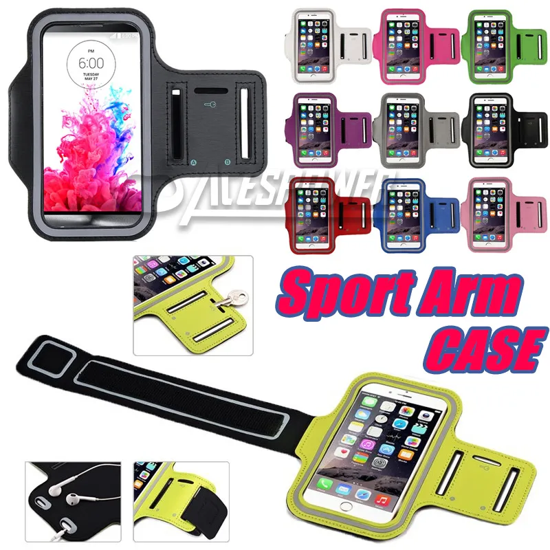 الحالات الخاصة بـ iPhone 11 Pro Max Sports Sports Bag Running Holder Pounch Phone Case Galaxy Note 10 Plus Arm