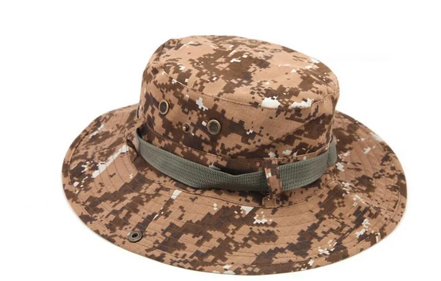 QOHNK Fishing Hat for Men Camouflage Wide Brim Uv Protection Mes 並行輸入品 QOHNK Baseball Cap Men Military Camouflage Outdoor Tactical