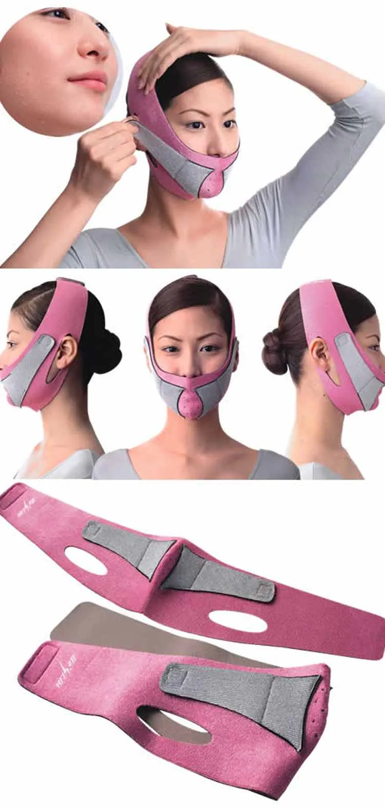 Ansikte Lift Up Belt Sleeping Facelift Mask Massage Slimme Face Shaper RelaxationFacial Slimming Mask Facelift Bandage2569541