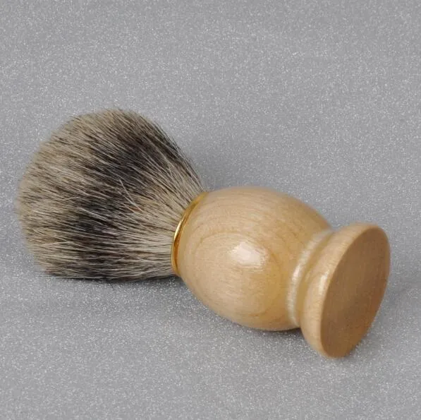 Man Face Cleaning Brush Natural Wood Handle Superfine Pure Blaireau Shaving Beard Brush Shaving Brush Male Cleaning Tool