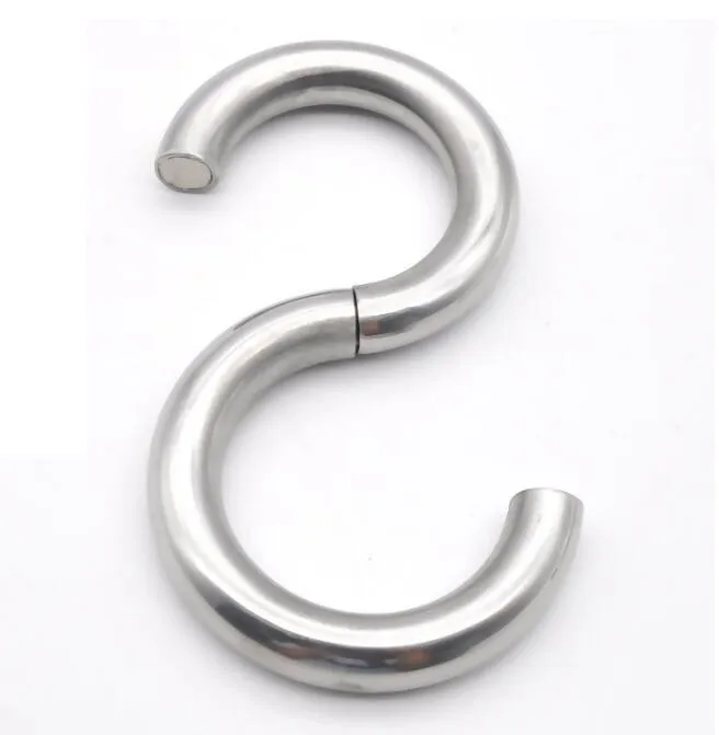 Cockring magnetico in acciaio inossidabile maschile stimola il pendente del pene barella a sfera Bondage spremere scroto testicoli sadomaso giocattolo del sesso 3 Siz4257113