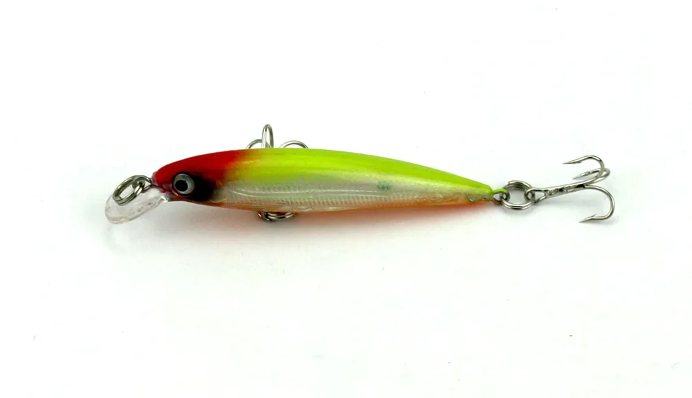 Chegada nova 6 cores 8 CM 6G Minnow iscas de pesca isca dura wobblers plástico equipamento de pesca