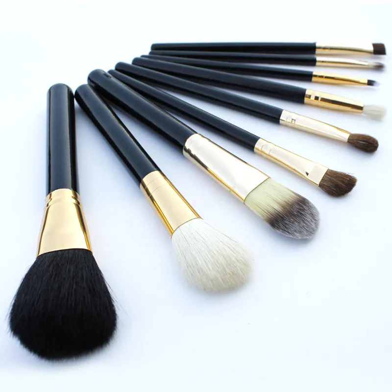 Makeup Brushes Set Kit Travel Beauty Professional Wood Handle Foundation Lips Cosmetics Make up Brush with Holder Cup Case