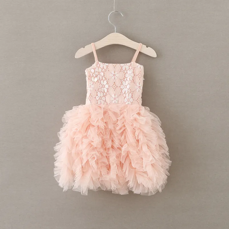 새로운 베이비 걸스 크리스마스 패션 레이스 꽃 드레스 민소매 레이스 TuTu 드레스 공주님 드레스 2 색 무료 배송 A01