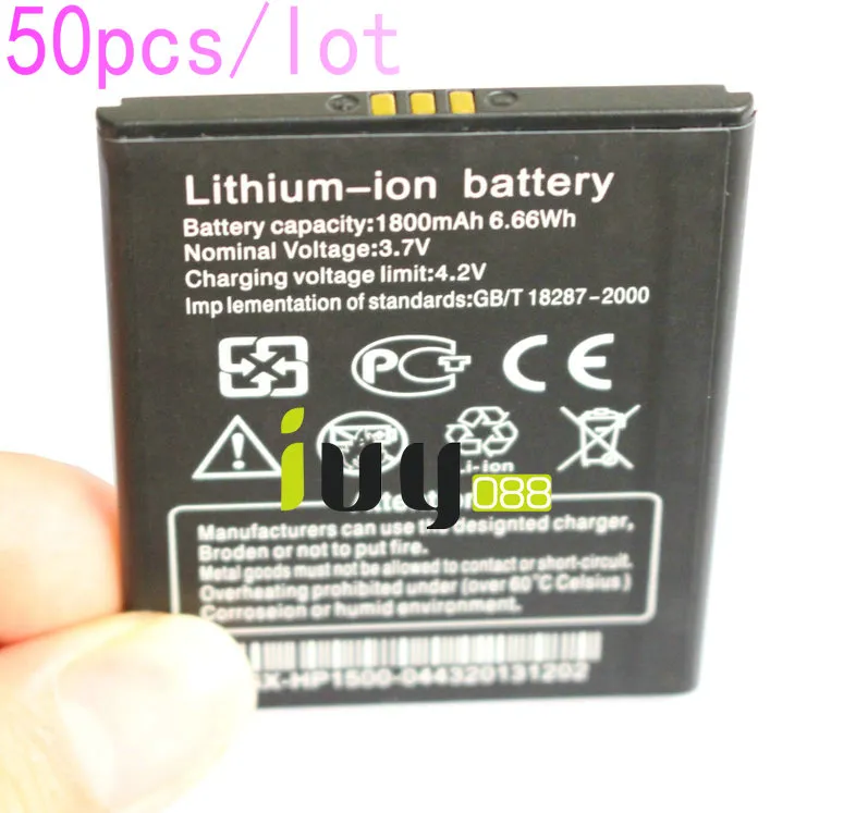 50 adet / grup THL Için 100% Orijinal 1800 mAh Lityum-iyon Pil W100 W100S Akıllı Telefon Pilleri Piller Batterij