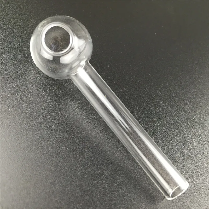 Tubo queimador de óleo pyrex para fumar 6 cm tubo de vidro tubo de vidro Tubo de vidro tubo de vidro transparente queimador de leo para tabaco tubo de mão barato