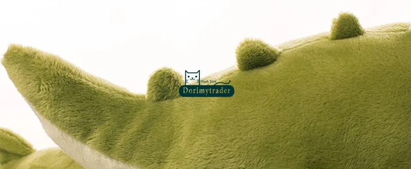 Dorimytrader 45cm Stuffed Soft Plush Crocodile Toy Green Alligator Baby Doll DY61050