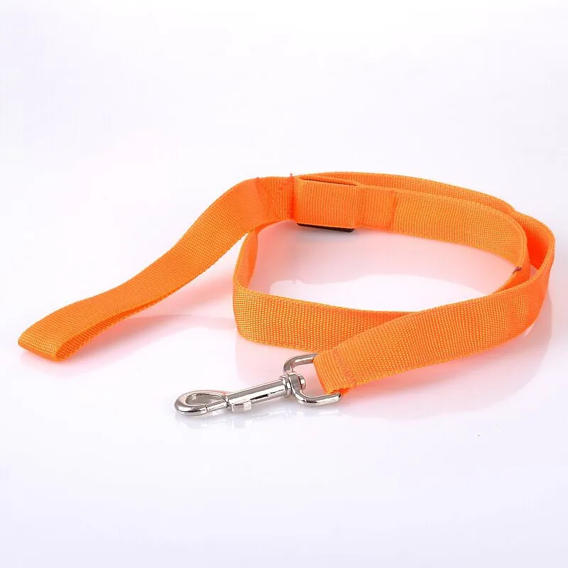 e21 pet dog Leashes /w led light dog Pull strap for dogs cats 120cm length