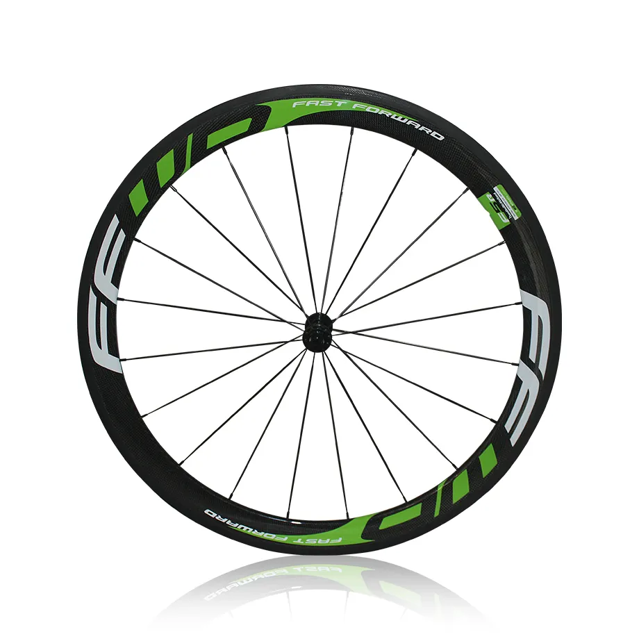 Kina OEM FFWD 50mm Carbon Road Wheels Wheelset Clincher / Tubular Matte / Glossy Bike Wheelset Många färger