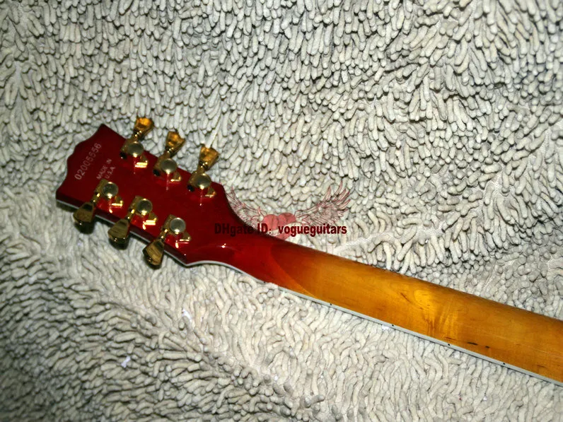 Большой Левша гитара Les Custom Shop вишня взрыв левой рукой электрогитара Бесплатная доставка