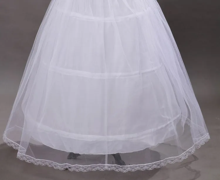 Hot Sale In Stock 3 Hoop Ball Gown Bridal Petticoat Bone Full Crionline Petticoat Wedding Skirt Slip New 