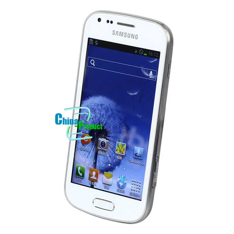 Восстановленные Samsung Galaxy S7562 Dual SIM 4.0 дюймов 1 ГБ ОЗУ 4GB ROM Умный телефон 5.0MP камера 3G WiFi Bluetooth GPS оригинальный мобильный телефон