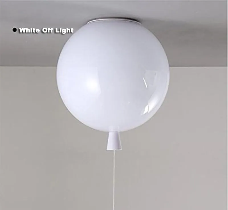 Färgrik ballong lampa taklampa 250mm moderna minimalistiska kreativa sängar tecknade barn i dagis rum sovrum taklampa