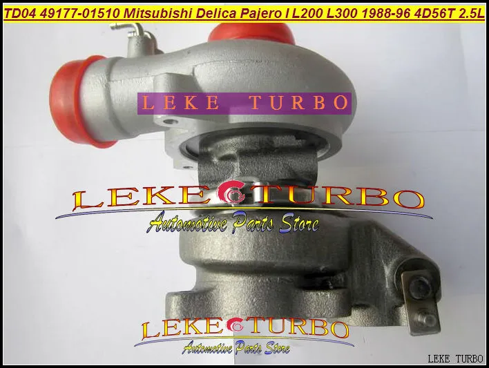 NEW TD04-09B 49177-01510 49177-01511 Oil cooled Turbo Turbocharger For Mitsubishi Delica Pajero I L200 L300 1988-1996 4D56T 2.5L (1)