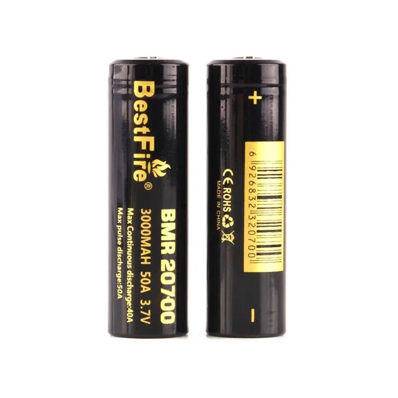 100％オリジナルBestfire 20700バッテリー3000mAh 50A高級充電式リチウムフラットトップバッテリーフェデックス送料無料