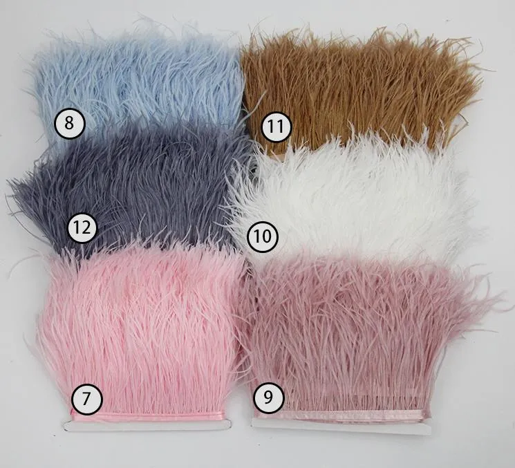 Vente en gros Plumes d'Autruche Décorations Plumes Accessoires Plumes Réelles Taille 10cm-15cm Plusieurs 19 Couleurs Noir Gris Violet Livraison Gratuite