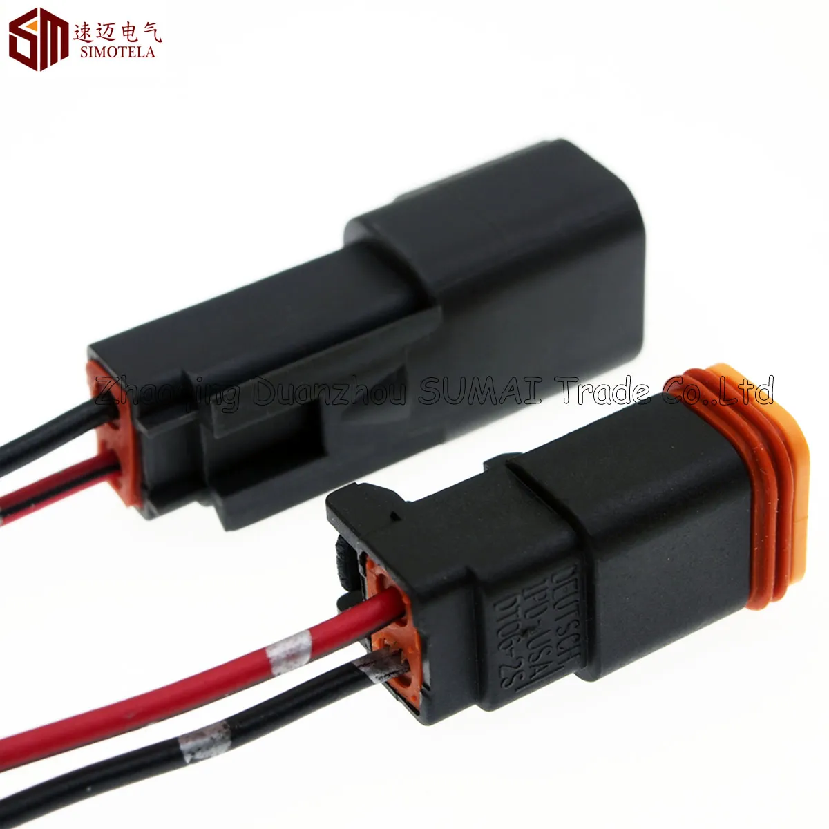 Deutsch DT06-2S and DT04-2P 2Pin Engine/Gearbox waterproof electrical connector,DRL plug for car,bus,motor,truck,boats,etc.