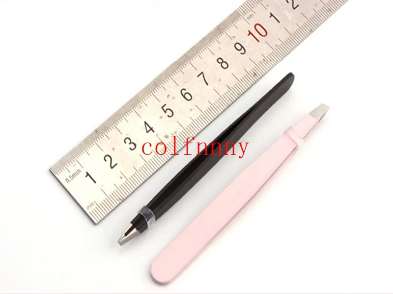 Women Lady Eyebrow Eye Brow Tweezers Removal Stainless Steel Beauty Slant Tip Makeup Tool