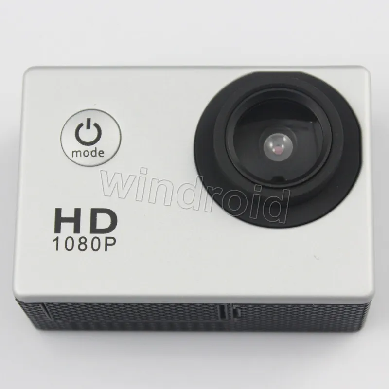 Caméra de sport étanche 1080P A9, une caméra d'action HD bon marché pour la plongée 30M 2 LCD vue 140 ° Mini DV DVR caméscopes numériques