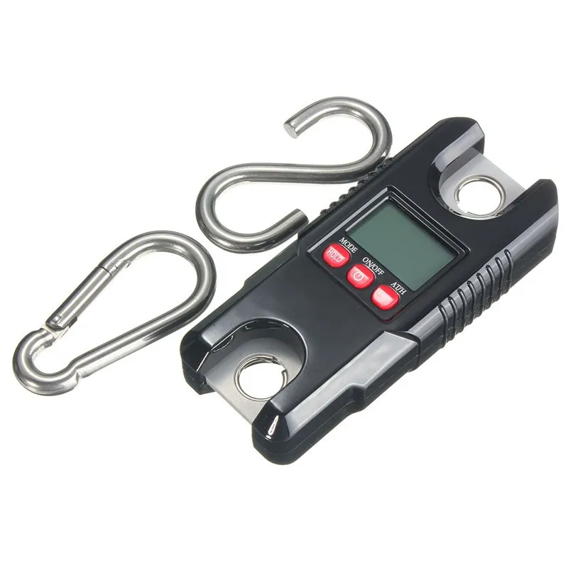 Freeshipping Mini Heavy Duty Electronic Digital Hook Hanging Crane Scale 300KG / 100g Bilance industriali Retroilluminazione a LED