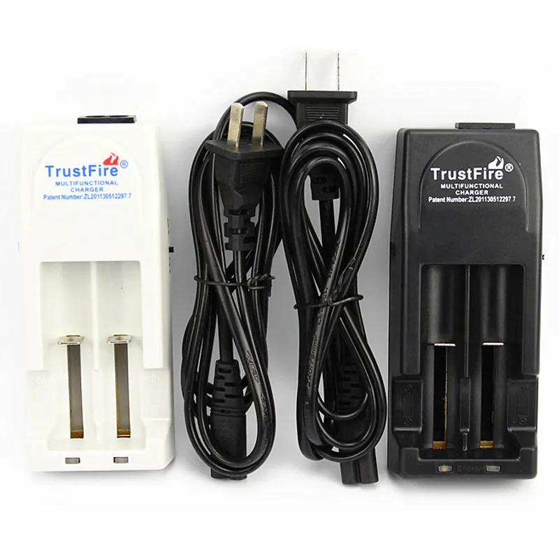 Chargeur de batterie 100% authentique Trustfire TR001 pour 18650 16450 14500 Batteries rechargeables 18350 US UK EU AU PLUG AVIALABLE