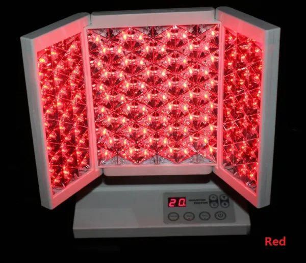 Taşınabilir PDT Fotoğraf Dinamik Terapi PDT LED Yüz Makinesi ile Üç Renkli PDT LED Işık Terapi Katlanabilir Sivilce LED Cilt Bakımı Kaldır
