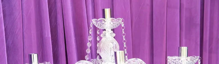 Nowy produkt Crystal 5 Arm Candelabra do środków ślubnych lub ślub