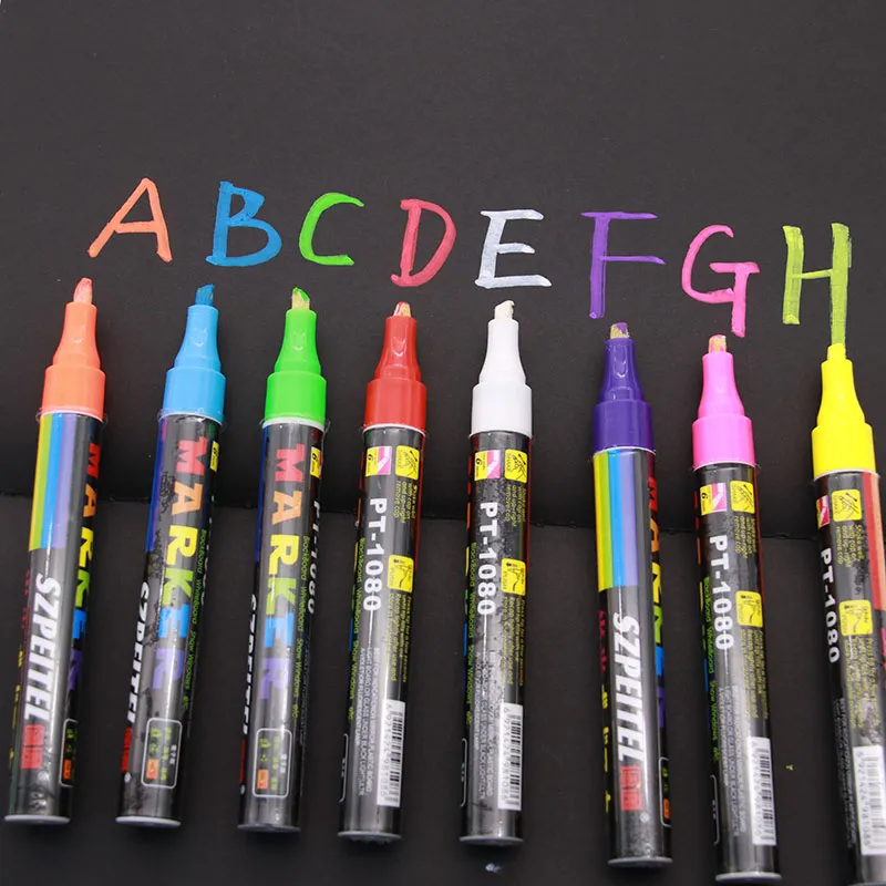 Mulit Color Highlighter Pens Fluorescent Highlighter Marker Pen - China  Fluorescent Window Pen, Liquid Chalk Pen