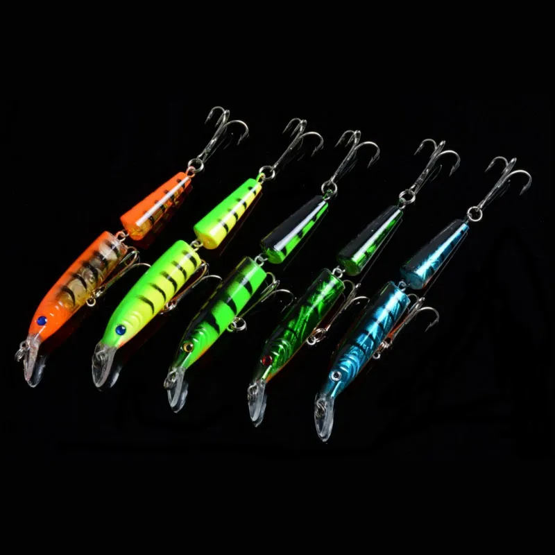 Nya crankbait crankbait fiske betar lockar minnow krokar 3d ögon fisk lockar upp väska förpackning 9,6 g