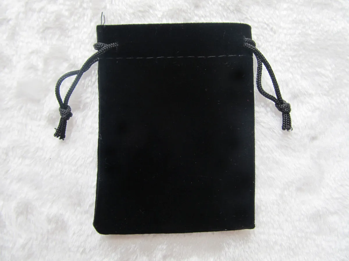 Bolso de terciopelo rojo de terciopelo de terciopelo rojo envoltura de regalo 9 x 12 cm 3.5x4.7 pulgadas bolsas