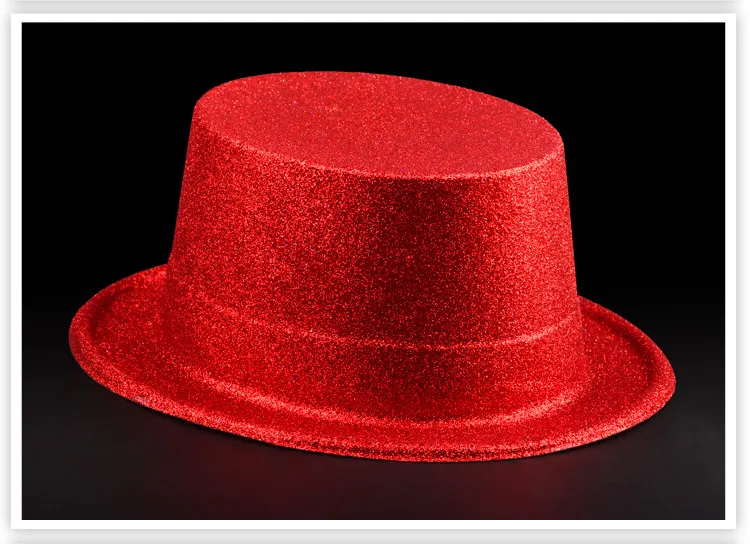 Halloween Ball Performance Performance Hats Hats Hats Hat Hat Lincoln Cap Magician Hat Gold Powder Hat Caps Caps