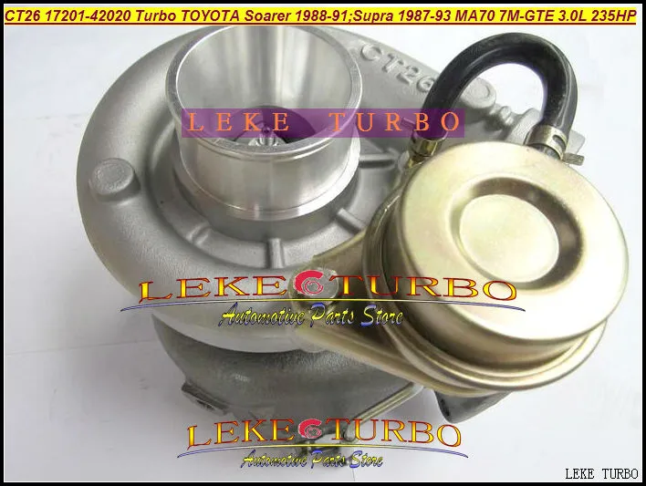 Turbocharger CT26 17201-42020 17201-42030 1720142030 17201 42030 Turbo Turbocharger For TOYOTA SUPRA SOARER 1987-93 7M-GTE 7MGTE 7MGTEU 3.0L