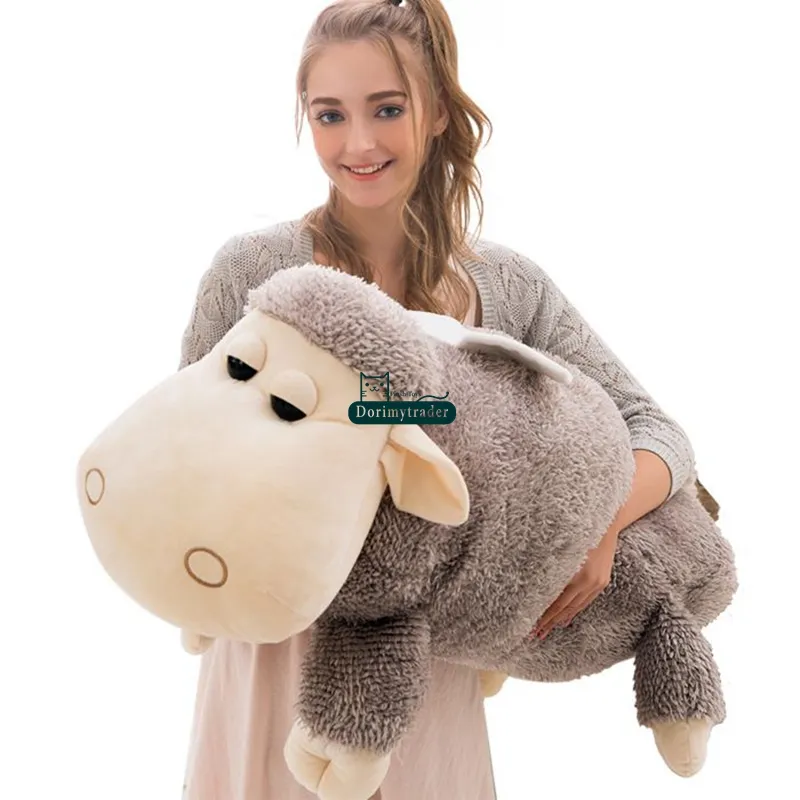 Dorimytrader stor plysch tecknad anime får baby docka mjuk jätte fylld liggande get alpaca leksak trevliga barn närvarande 39 tum 100 cm dy67833430