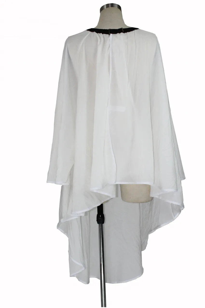 1 stks 100% polyester doek witte kleur schoonheidssalon cape kappers kapsel toga anti-statische kapper snijden cape