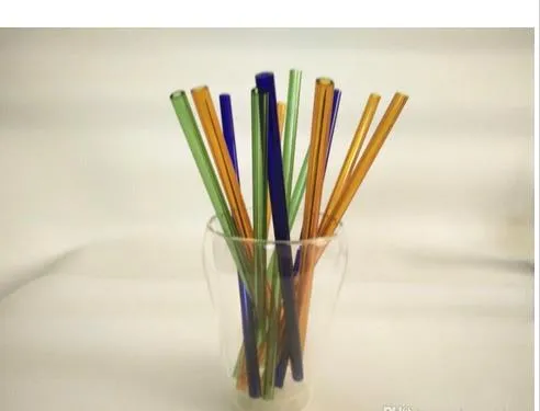 Yeni renkli cam boru vitray tüp cam bong bir boru uzunluğu 20 cm sigara içiyor