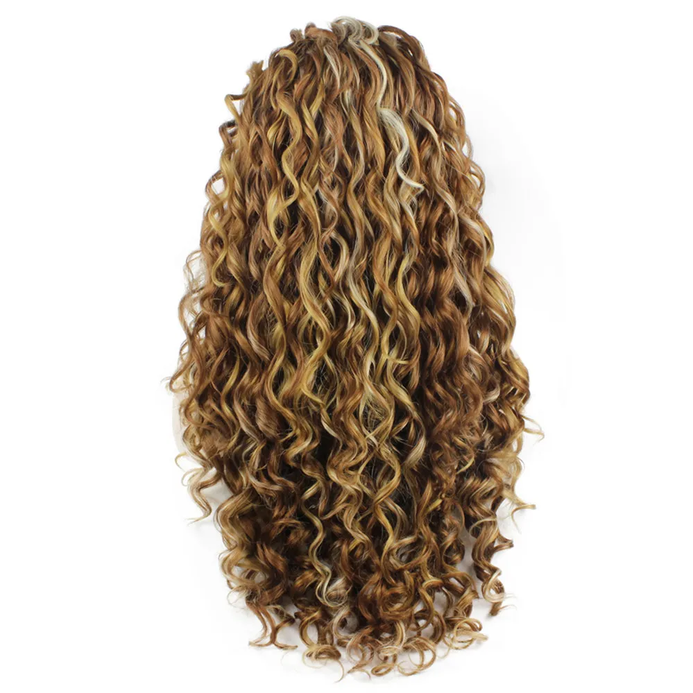 Perruque Lace Front Wig 1385225, cheveux longs et bouclés, Auburn, en Fiber résistante à la chaleur