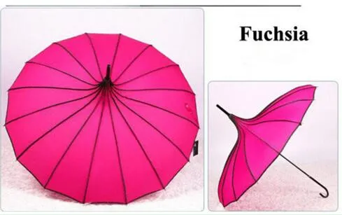 New pagoda umbrellas Fashionable sunny and rainy umbrella available