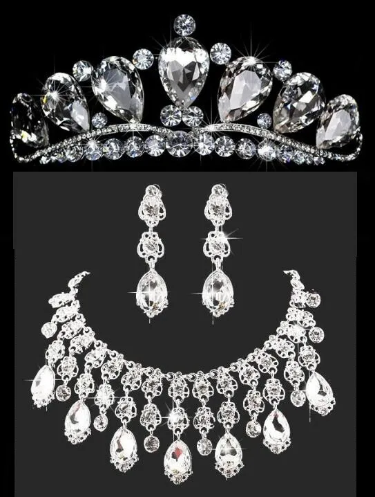 Свадебные короны ожерелье ободки ленты для волос головные уборы свадебные диадемы свадебные украшения аксессуары серебряные кристаллы горный хрусталь жемчуг HT0128
