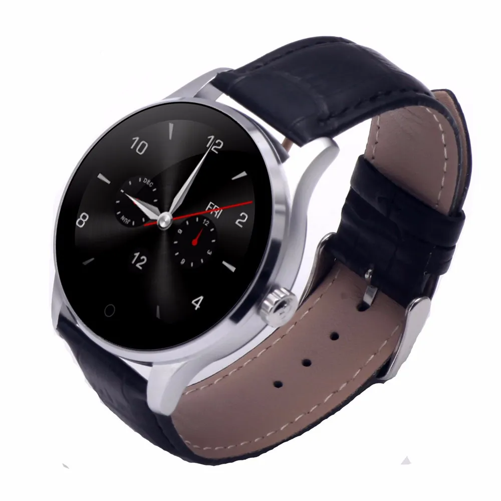 Nyaste K88H Smart Watch Bluetooth 4.0 Med hjärtfrekvensmätare för iOS och Andoid, Unisex bärbar Bluetooth Smart Watch med vattentät IP54