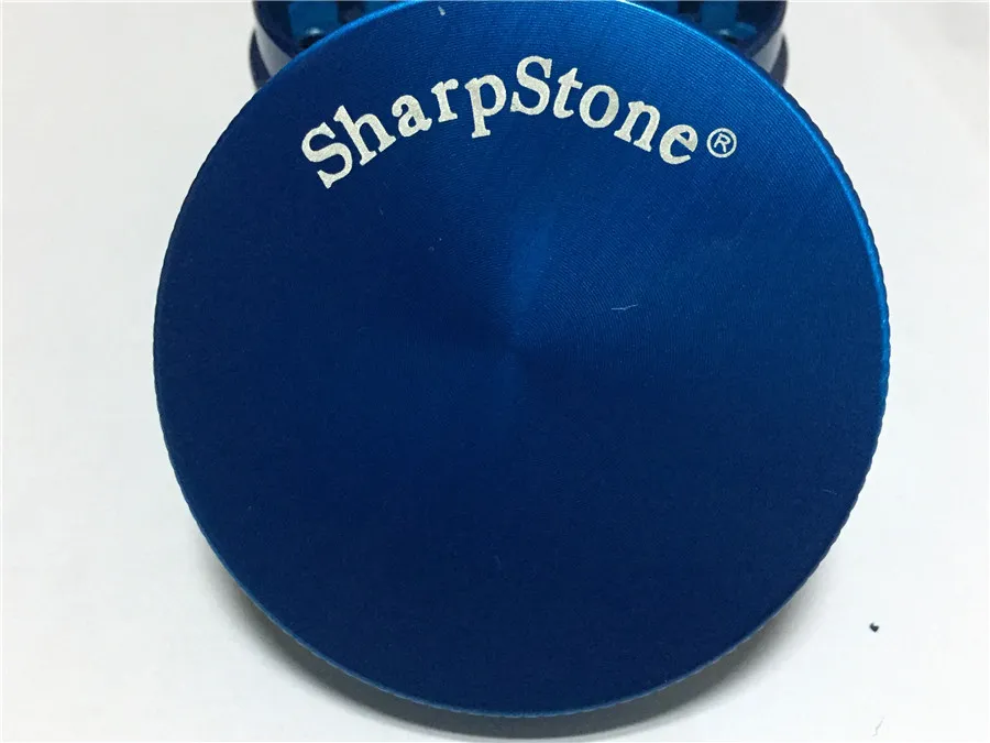 50 pz 40mm / 63mm SharpStone R grinder erba 4 parti Hard Top tabacco pietra tagliente grinde metallo fumatori in lega di zinco smerigliatrice