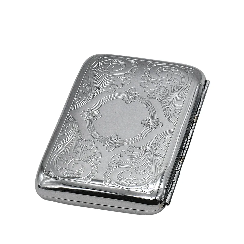 High Quality Stainless Steel Double Sided Cigarette Case Box for Men Smoking Box We Can Put Your Logo On it