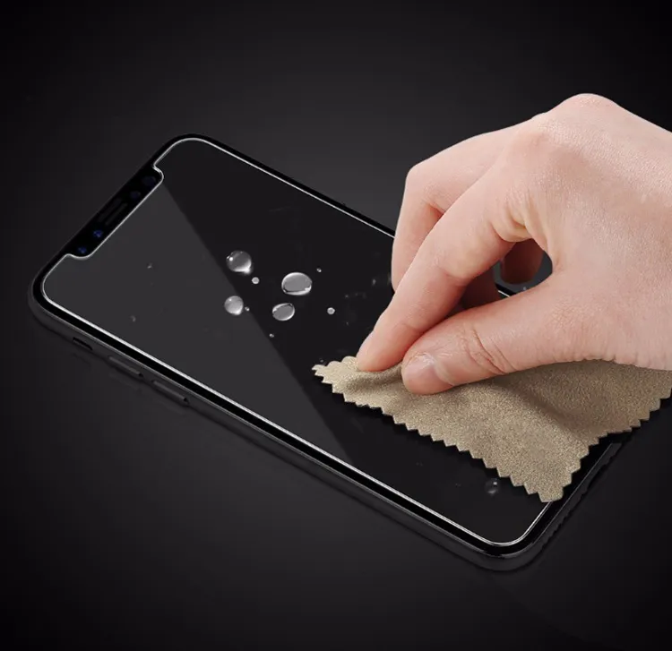 Универсальное закаленное стекло 9H Clear Screen Protector для сотового телефона 4,0 4,5 4,7 5,0 5,3 5,5 6,0 дюймов с розничной упаковке